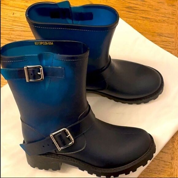 OUTSIDER BY SIXTY SEVEN INDIGO RUBBER RAIN… - Picture 3 of 10